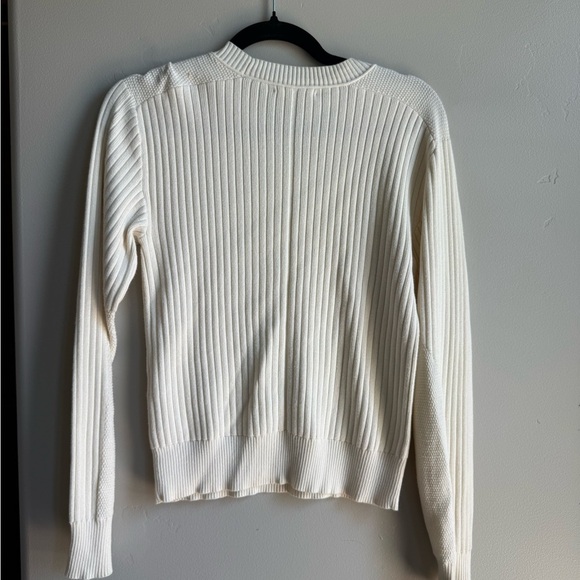 Rag & Bone Cotton Ribbed Cream Cottagecore Sweater size XS - Picture 4 of 4